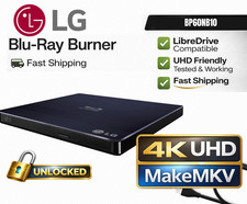LG BP60NB10 UHD Friendly External Optical LibreDrive 4K Blu-ray MakeMKV picture