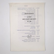 1985 Atari 3.5 Inch Micro Floppy Disk Drive Service Manual SF 354 picture