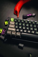 172 Keys Green Gray SA Profile ABS Doubleshot Keycap Set picture