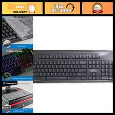 Universal Silicone Keyboard Cover - 2 Pack, Flat Matte Finish, 0.15mm Thin, Fits picture