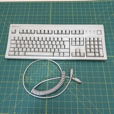 Vintage Macally MK 105 Apple ADB Apple Desktop Bus keyboard with coiled cord picture