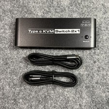 High-definition multimedia interface-type c KVM switch 2x1HDMI out, DP out, ECT picture