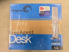 SEAGATE Free Agent Desk External Drive 1TB USB 2.0 - NEW / Sealed  picture
