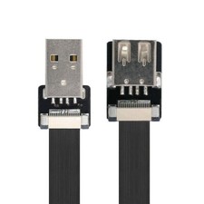 Flat Slim FPC  USB 2.0 Type-A Male to Female Extension Data Cable for FPV picture