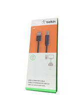 New BELKIN USB 2.0 Printer Cable 3 Feet Connect Computer To Printer PC Mac picture