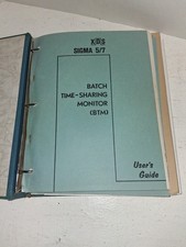 Vintage Xerox XDS Sigma Mainframe Manuals + Univ Wyoming Archive 1970s CP-V picture