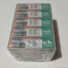 🟢 Pack of 5 x Maxell DLT4 DLTtape IV Data Tape Cartridges 40/80GB SEALED picture