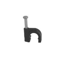 100 Pack Black / 8mm Rg6 Cable Clips picture