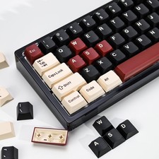 KBDiy Rome PBT Double Shot Custom Keycap Set,174 Keys Black Gaming Key Caps K... picture