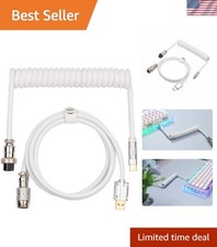 Aviator Coiled USB Cable for Mechanical Keyboards - Tangle-Free & Stylish picture