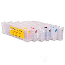 6PC Empty Ink Cartridge for Epson F2100 F2000 Two Extra White Ink Chips As Gift picture