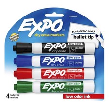 EXPO White Board Marker Blt Assorted Pack of 4 Box of 6 picture