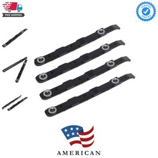 4 Pack Black Chassis Hard Drive Mounting Plastic Rails Durable Anti-Scratch H... picture