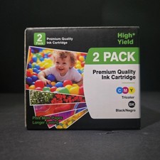 2 Pack Premium 67 XL Inkjet Ink Cartridges Combo Pack Tri-Color & Black picture