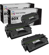 Compatible Replacement for HP 80X Toner CF280X 80A CF280A HY (Blk, 2-Pk) SEALED picture