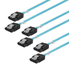 Thin SATA-III Cable:12 Inches,3 Pack Flexible Straight Sata-Cable 6Gbps Data wit picture