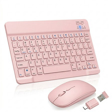 Portable Wireless Keyboard And Mouse Combo Bluetooth Universal For Laptop Tablet picture