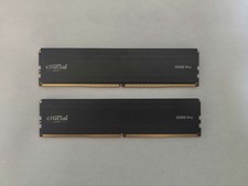 USED Crucial Pro 128GB Kit (2x64GB) DDR5 RAM, 5600MHz UDIMM Desktop RAM no box picture