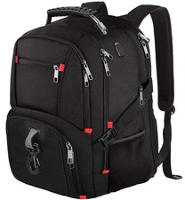HuaChen Extra Large 50L Travel Laptop Backpack With USB X-Large, Black picture