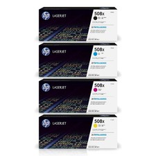 HP 508X High Yield Toner Cartridge Set ( CF360X, CF361X, CF362X, CF363X ) picture
