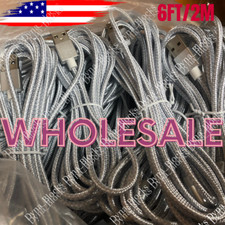 Fast Charger Cable Heavy Duty 6FT For iPhone 14 13 12 11 XR 8 Charging Cord Lot picture