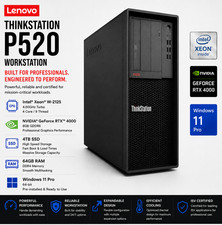 CUSTOM - NEW Lenovo ThinkStation P520 Intel Xeon Nvidia RTX4000 4TB SSD 64GB RAM picture