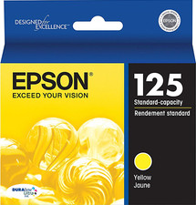 New Genuine Epson 125 Yellow Ink Cartridge Stylus NX127 Stylus NX530 picture