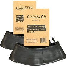 2 Pack - 26x4 Fat Tire Self Sealing Bicycle Tube - Heavy Duty E-Bike Tube picture