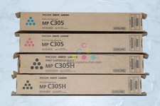 4 OEM Ricoh MP C305, 305H Cyan Mag & Black CMKK Toners 842122, 842121, 842119 picture