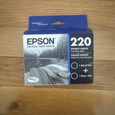 Epson 220 (T220120-D2) Black Ink Cartridge - 2 Pack picture