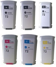 6PK Comp Cartridge for HP 72 ink tank HP Designjet T610 T1200 T770 T1300 T795 picture