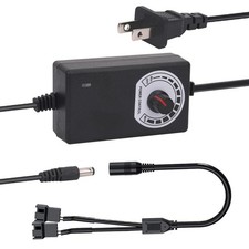 Multi-Functional 12V PC Fan Speed Controller,Fan Power Supply,100-240V AC to... picture