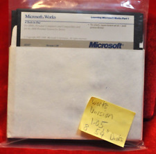 Vintage Microsoft Works Version V1.05 Ver. 1 On 8 5.25