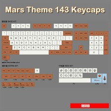 Planet Mars Style Keycap XDA Profile 143pc/Set For MX Keyboards picture