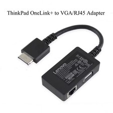 Original Lenovo ThinkPad OneLink+ to VGA/RJ45 Adapter Cable (4X90J31060) - Black picture