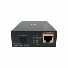 FS PMC-1F1T Gigabit PoE+ Ethernet Media Converter 10/100/1000Base-T to SFP 30W picture
