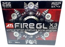 ATI Radeon FireGL Fire GL X3 256MB AGP PC Video Graphics Card In Retail Box NEW picture