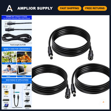 DC Power Extension Cable 5.5mm x 2.5mm, 9.8FT, 3-Pack, Durable & Flexible picture
