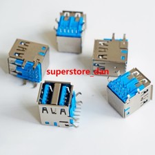 2X USB 3.0 Female Jack Dual Port Sockect Type A Connector solder PCB DIY picture