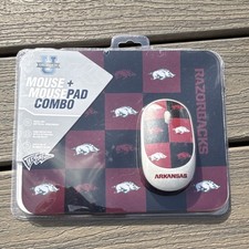 Tech for Fans Wireless Mouse & Mousepad Combo Arkansas Razorbacks Plug & Play picture