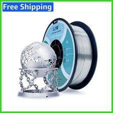 2.2lbs Vacuum-Sealed Silky Silver PLA Filament - Perfect for All FDM Printers picture