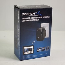 Sabrent Wi-Fi Repeater Wall Plug Range Extender 2.4GHZ 802.11n  NT-WRPT EUC picture