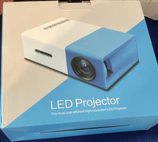 Portable LED Projector AAXA KP-101-01 TFT LCD 2500 Lumens White Blue picture
