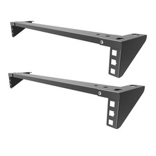 2 Pcs 1U 19 Inch Steel Vertical Wall Mount Server Rack Lightweight picture