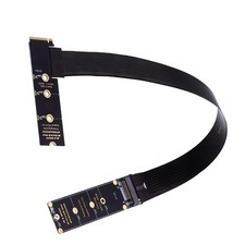 M.2 NVMe Extender NGFF MKey PCIe SSD Extension Card Angled PCB Cable 30cm picture