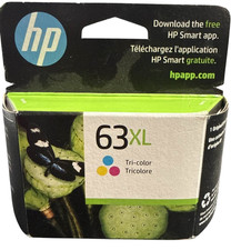 HP 63XL High Yield Tri-color Ink Cartridge (F6U63AN) exp2026-2027 picture