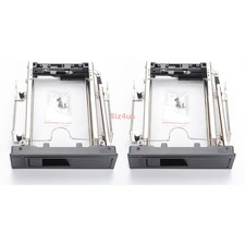 2x 5.25 Inch Hot Swap PC Bay Adapter Mobile Rack for 3.5