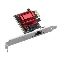 PCIe Network Adapter Card W/RTL8125 Clip For Window 2.5 Gbps Data Transfer Rate picture