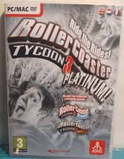 ATARI ROLLER COASTER TYCOON 3 PLATINUM PC/MAC 2006 CD-ROM no booklet picture