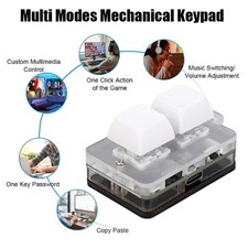 2 Key Keyboard USB C Wired Bluetooth Connection Blue Switch Programmable Ma WRCB picture